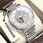 POEDAGAR Luxury Skeleton Dial