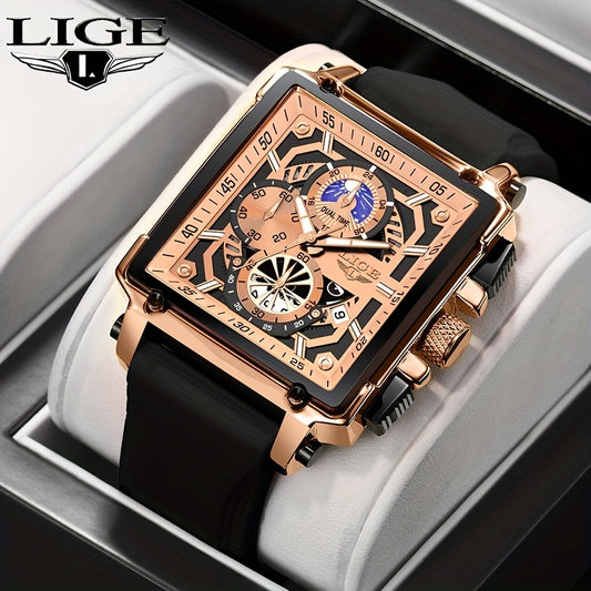 LIGE Men’s Sport Chronograph Watch